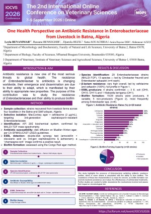 187672 One Health Perspective on Antibiotic Resistance in Enterobacteriaceae from Livestock in Batna, Algeria.pdf